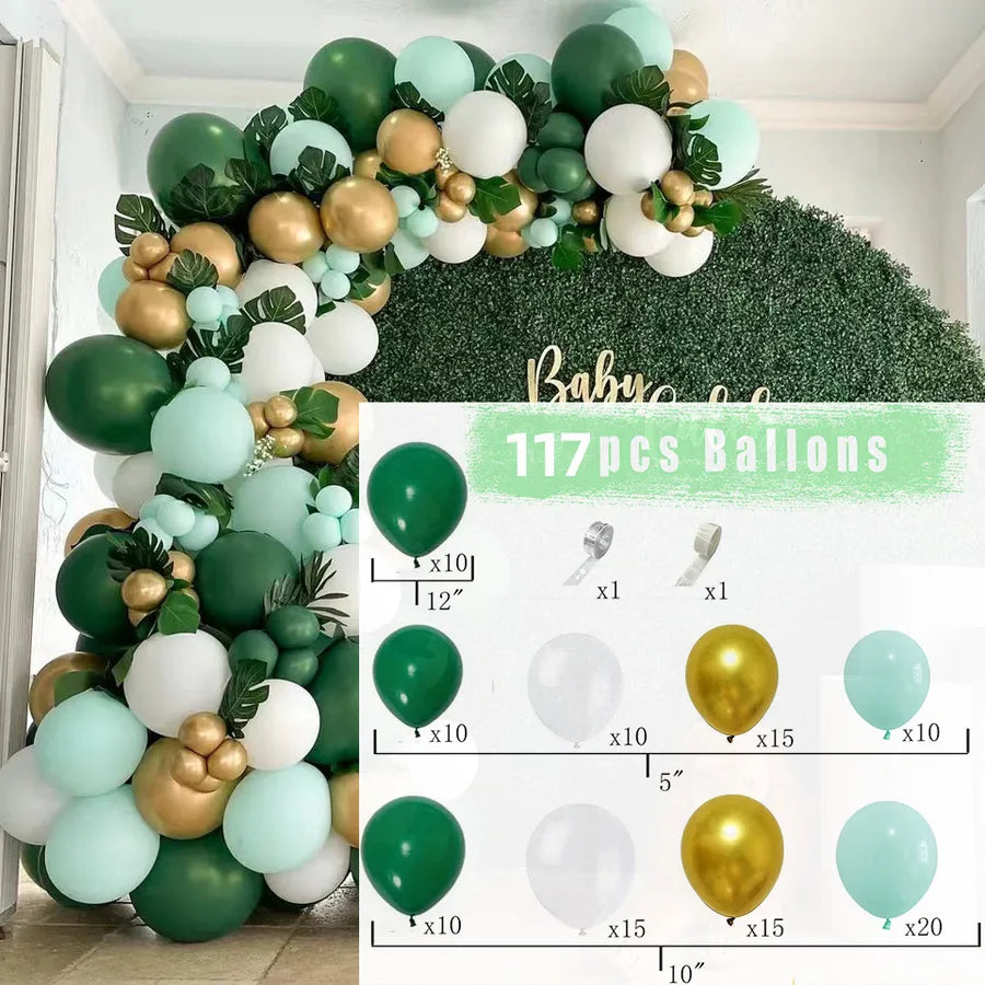 10 Series Birthday Party Decoration Balloon Suit Balloon Chain Arch Wedding Wedding Room Scene Arrangement