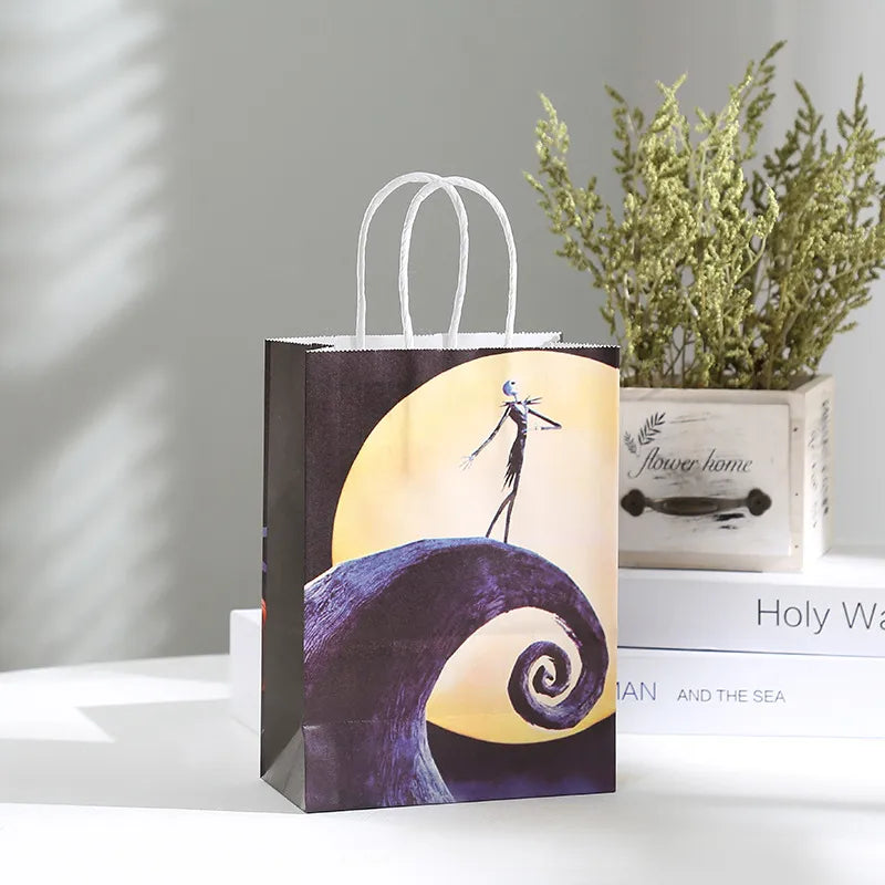 halloween cool style pumpkin spider web ghost kraft paper daily gift bags 1 piece