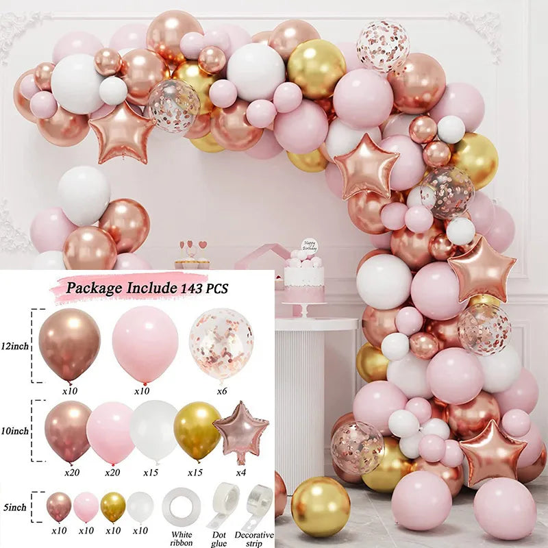 10 Series Birthday Party Decoration Balloon Suit Balloon Chain Arch Wedding Wedding Room Scene Arrangement