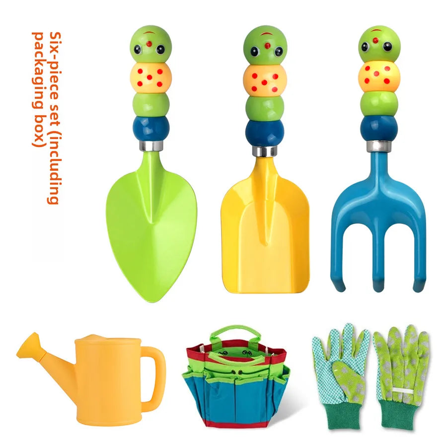 Caterpillar outdoor gardening cultivation flower utensils sea toys children's planting fleshy vegetables garden tools
