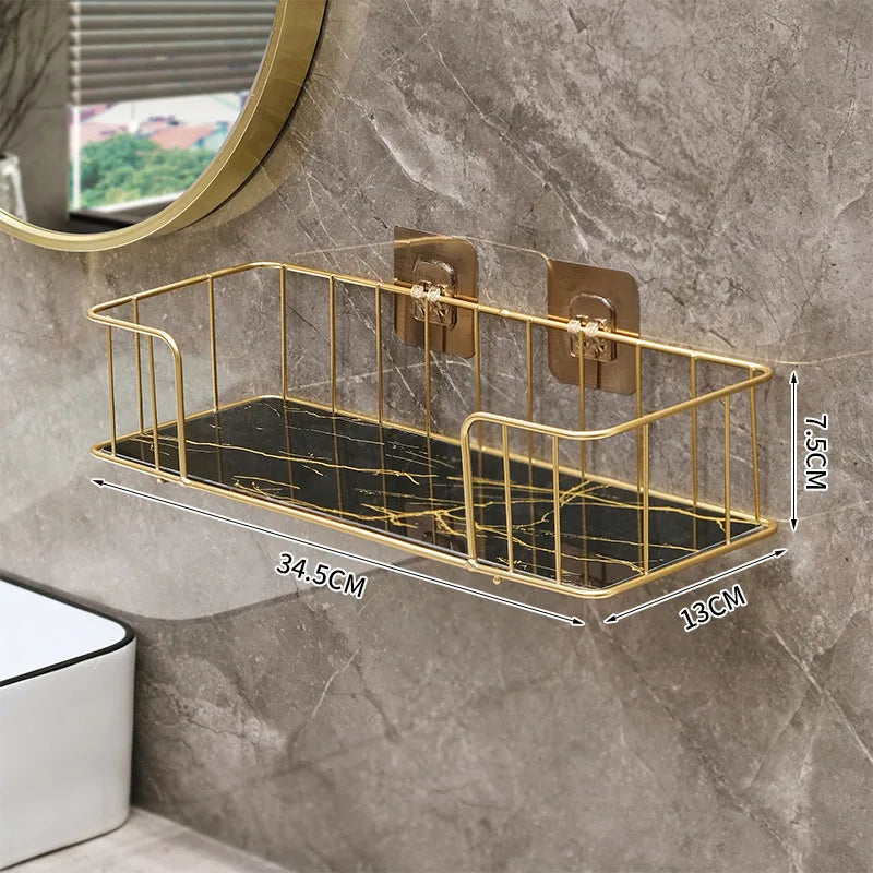 Casual Solid Color Iron Bathroom Racks