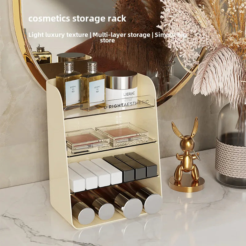Cosmetics perfume storage box lipstick desktop organizing storage box multi-layer bathroom bathroom skin care shelf