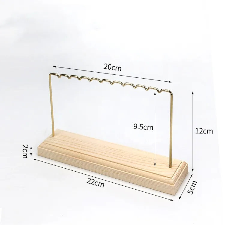 Simple Style Classic Style Color Block Metal Jewelry Rack