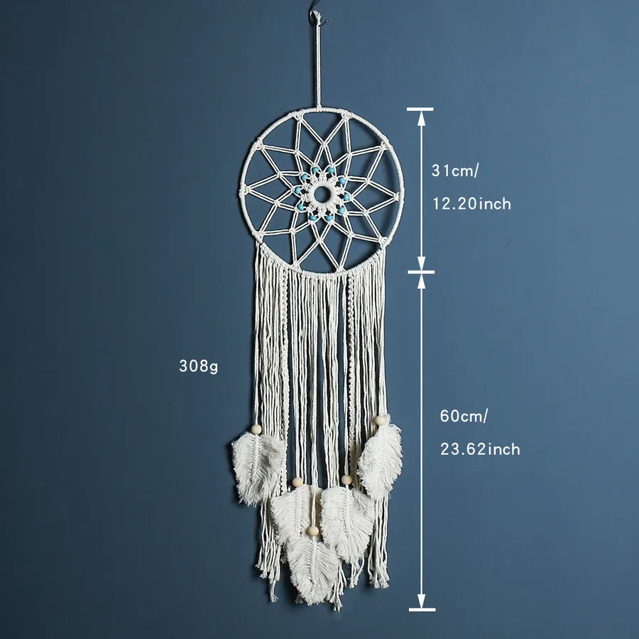 Nordic Style Vacation Dreamcatcher rope Iron Tapestry Dreamcatcher Artificial Decorations