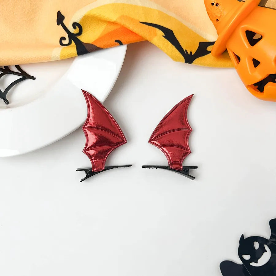 Halloween Party Festive Women's Hair Accessories Spider Web Bat Headband Atmosphere Feeling Hair Clip Pumpkin Skull Design