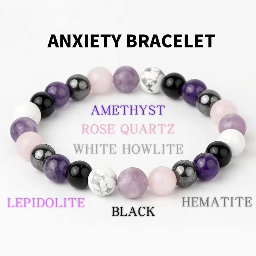 Hot Selling Original Stone Bracelet Women's Natural Stone High-grade Jewelry Amethyst Powder Beaded Bracelet