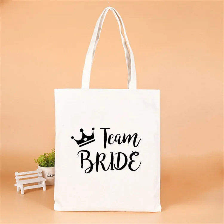 letter linen party gift bags