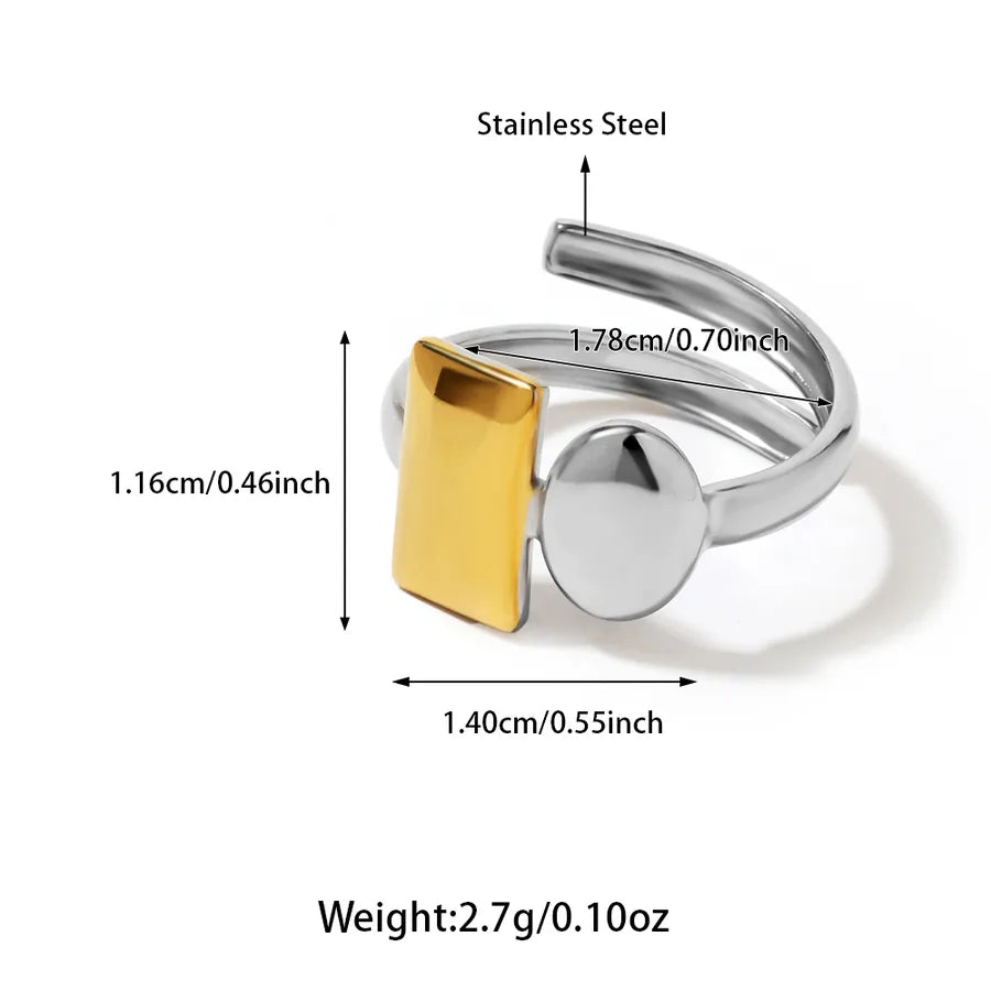 Wholesale Jewelry Hawaiian Tropical Streetwear Solid Color 304 Stainless Steel Rings