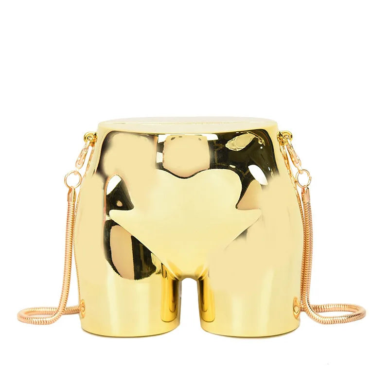 women's small arylic geometric ass streetwear hip shape magnetic buckle crossbody bag