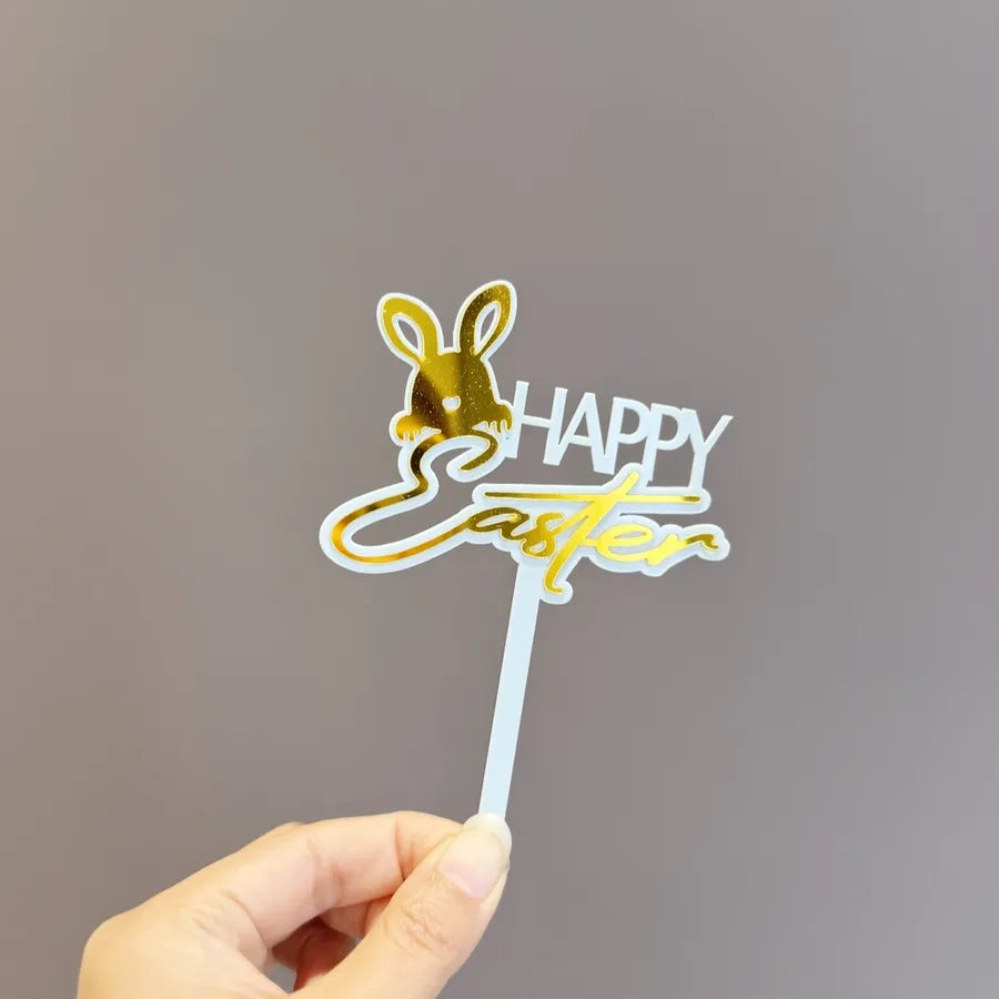 Easter Birthday Cute Rabbit Letter Acrylic Party Birthday Cake Decorating Supplies Party Supplies Cake Decorating Supplies 1 Piece