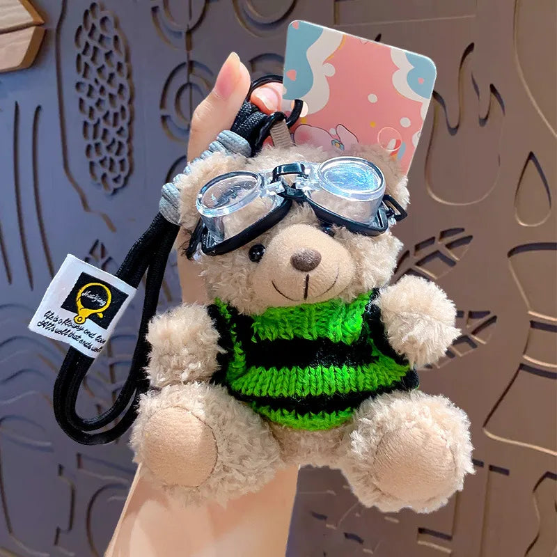 1 Piece Cute Bear Plush Unisex Bag Pendant Keychain