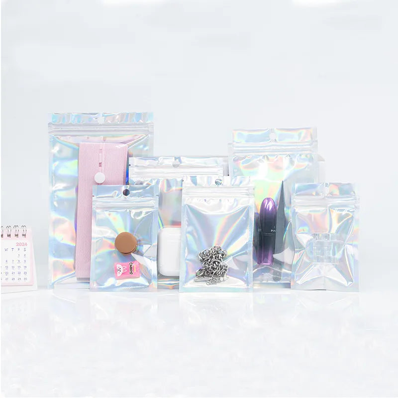 simple style solid color plastic storage bag