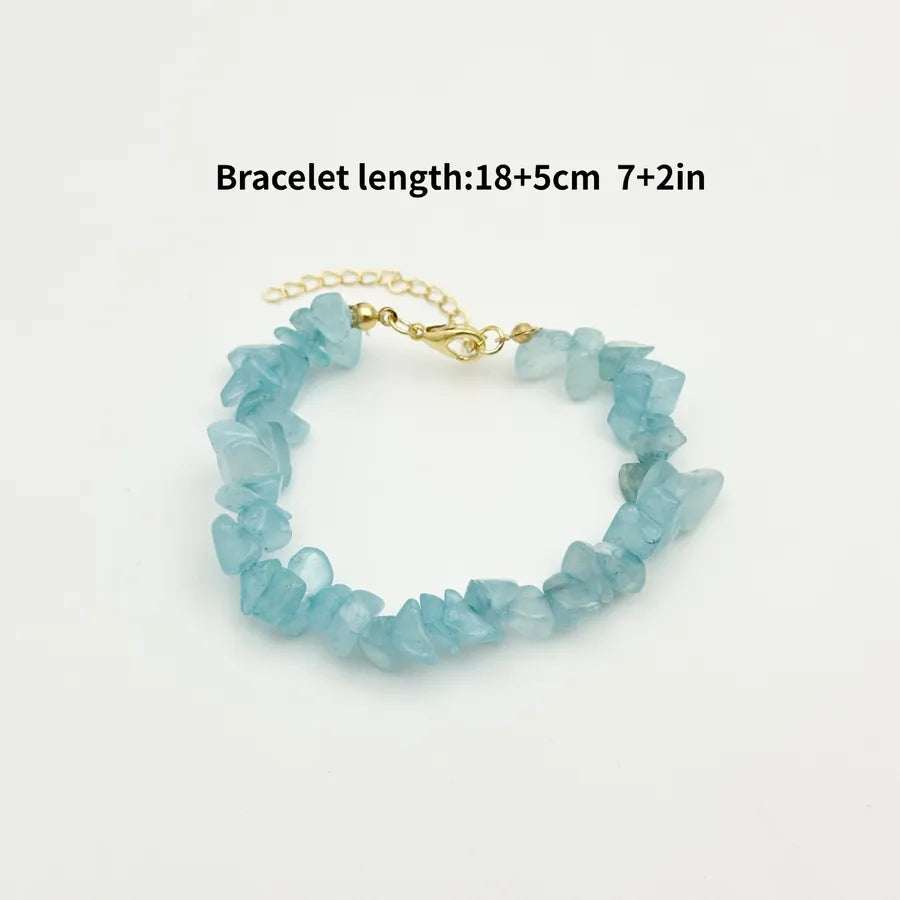 Vacation Bohemian Geometric natural stone turquoise Bracelets In Bulk