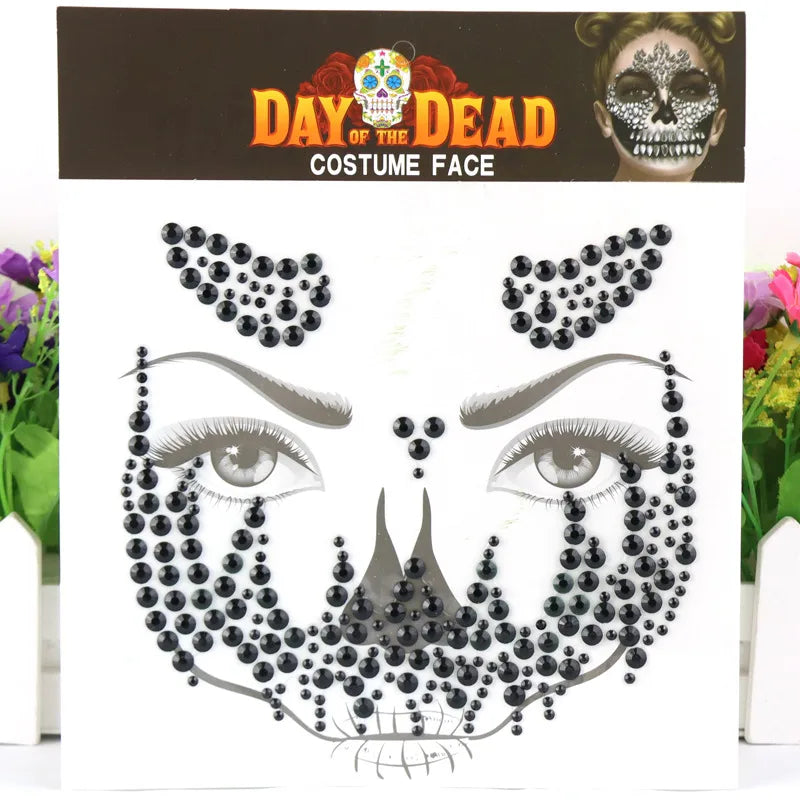 Halloween Solid Color Arylic Tattoos & Body Art 1 Piece