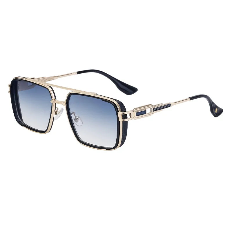Retro Classic Style Square Pc Square Full Frame Men's Sunglasses