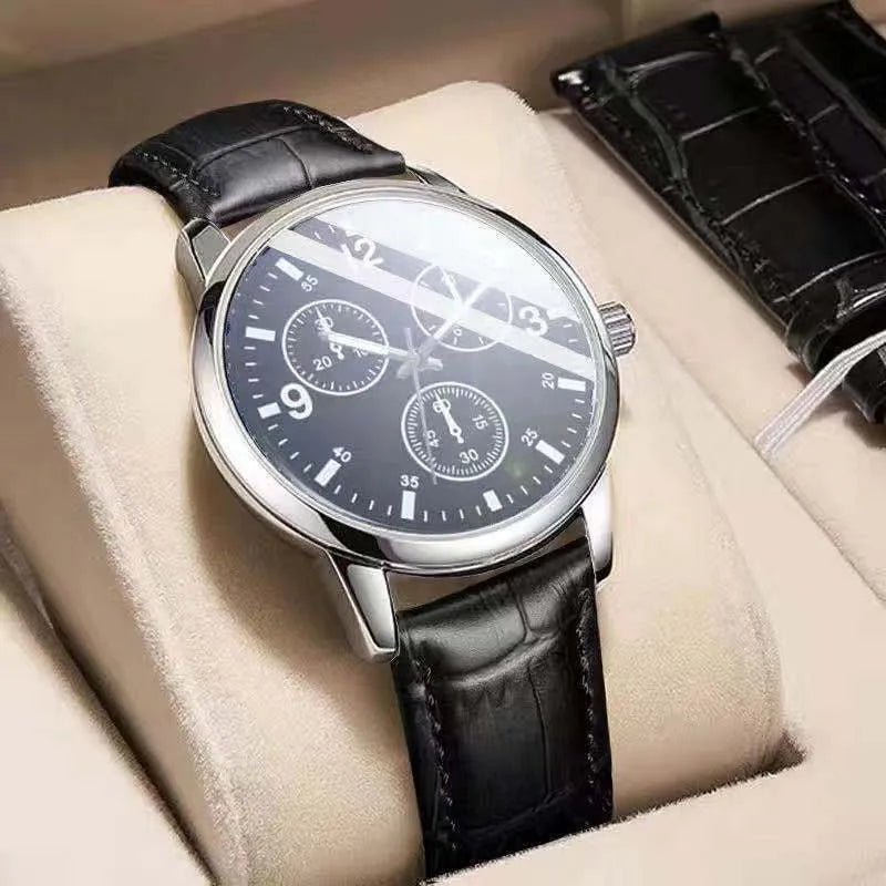 TikTok Gentleman Star Movement Watch Men's Watch Genuine Luminous Waterproof Calendar High-end Handsome Fashion  New