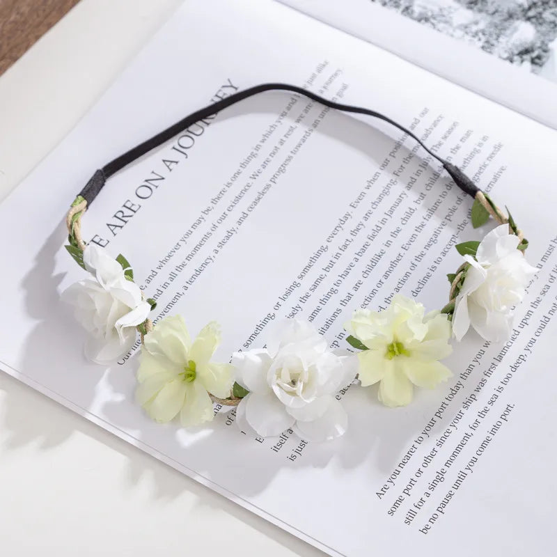Sweet Women's Flower Cloth Hair Band wreath