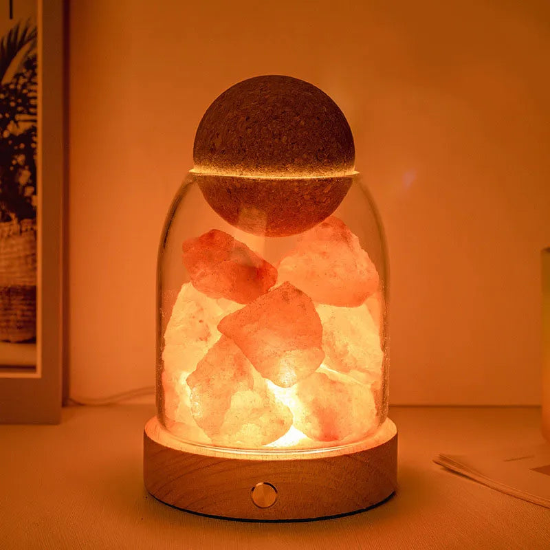 Chinoiserie Retro Geometric Crystal Ornaments Aromatherapy Small Night Lamp Lighting Accessories
