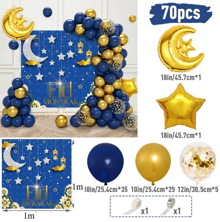Cute Star Moon Aluminum Film Party Festival Balloons Party Supplies Balloons 1 Set