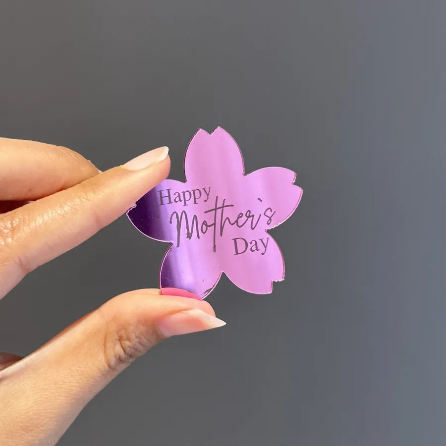 Mother'S Day Romantic Letter Heart Shape Flower Acrylic Party Cake Decorating Supplies Party Supplies Cake Decorating Supplies 1 Piece
