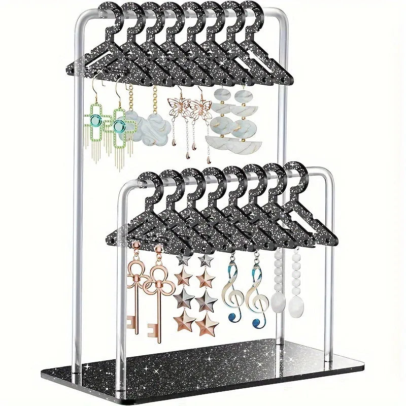 Hanging Personalized Earring Holder Acrylic Costume Frame Earrings Storage Display Rack
