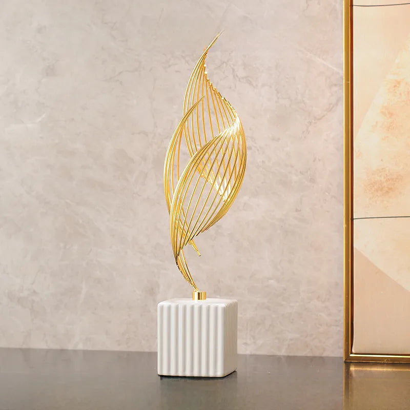 Smooth sailing wine cabinet decoration suit light luxury style high-end home living room TV cabinet office decoration