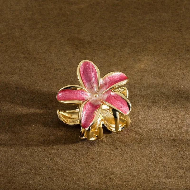 Elegant Lady Women's Plumeria Zinc alloy Plating Hair Claws