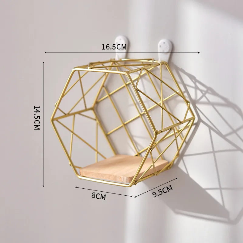 Nordic style living room wall storage rack creative home wall hanging room bedroom wall decoration storage rack