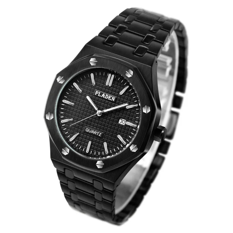 Business Geometric Butterfly Double Snap Quartz Men's Watches