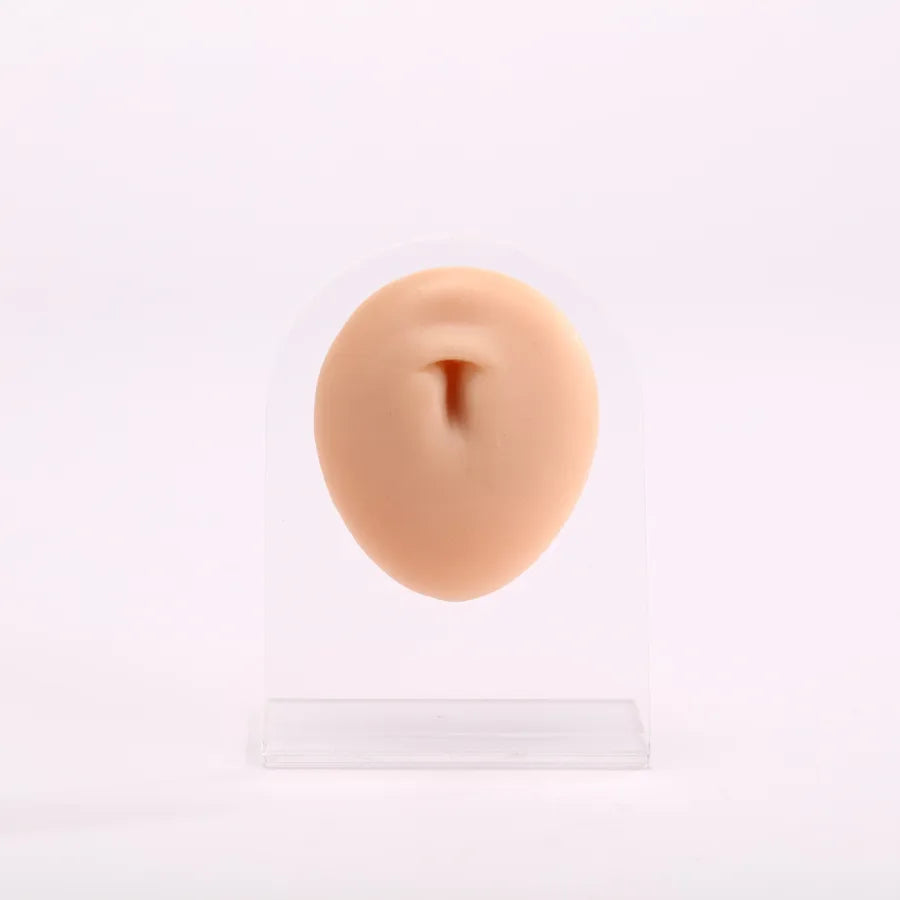 silicone simulation fake ear facial features teaching practice props nose mouth navel stud ring accessories display stand model