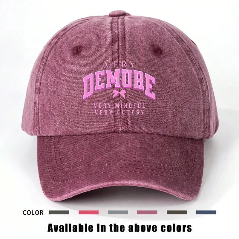 Women's Vacation Classic Style Vocabulary Words/Name Curved Eaves Baseball Cap