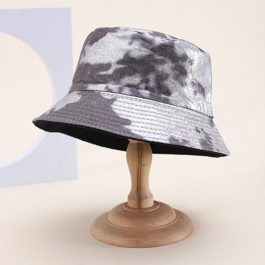 Women's Men's Chinoiserie Casual Commute Tie Dye Wide Eaves Bucket Hat