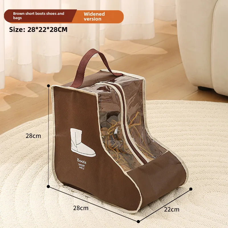 New shoes storage bag shoes thickened non-woven boots short boots storage shoes bag home shoes storage artifact