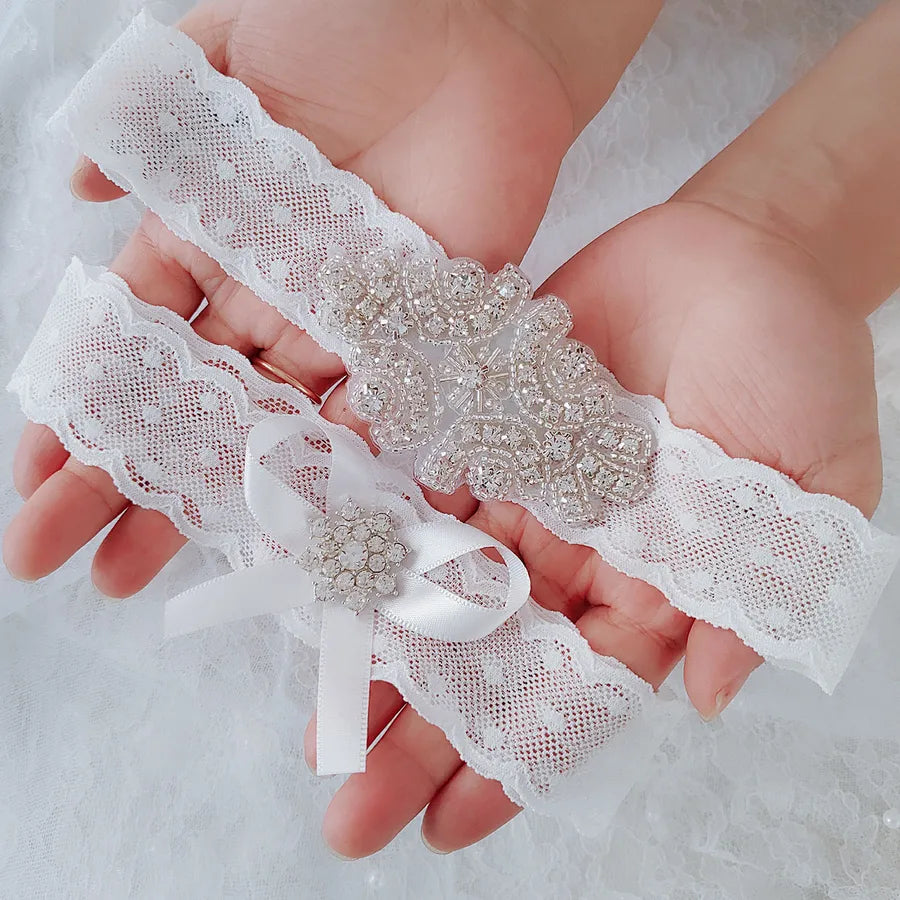 Bridal Solid Color Wedding Party Garter
