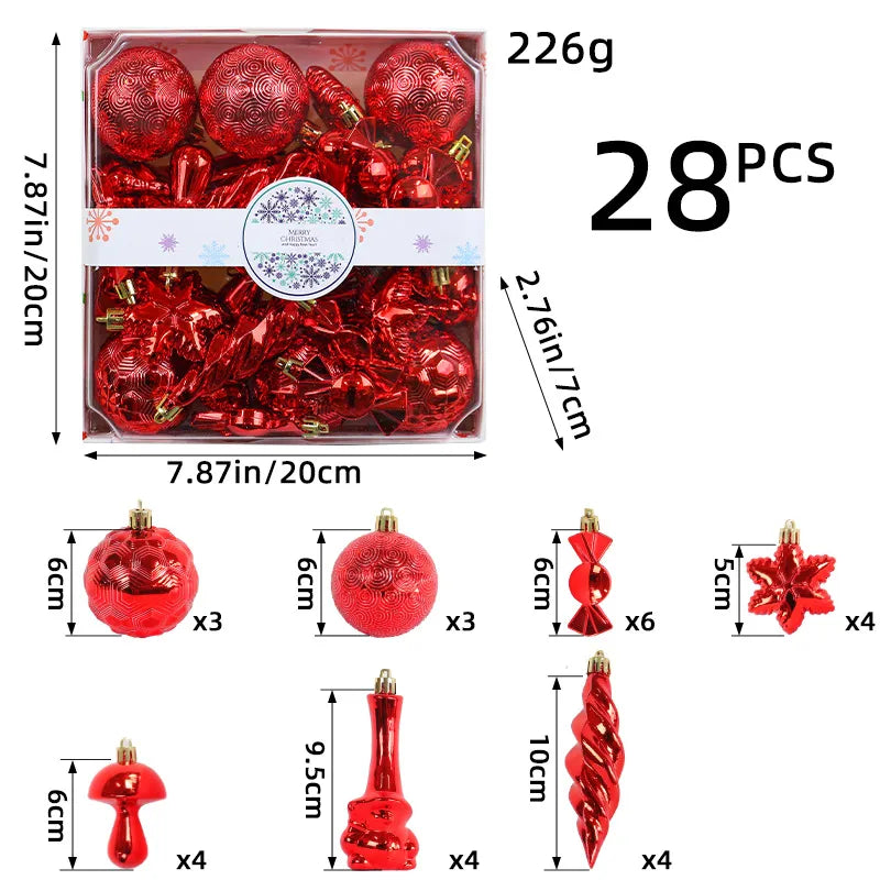 Christmas Simple Style Candle Snowflake Plastic Indoor Party Hanging Ornaments