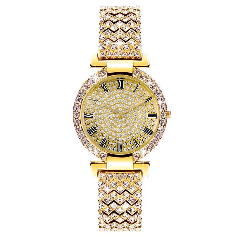 Simple Style Classic Style Solid Color Jewelry Buckle Quartz Women's Watches