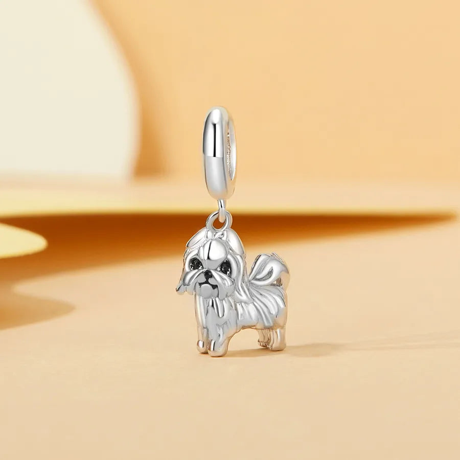 1 Piece 925 Sterling Silver Solid Color Pendant Jewelry Accessories