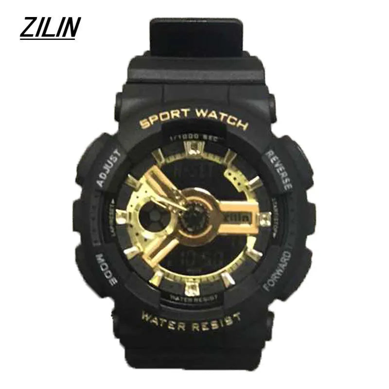 Electronic Watch Sports High School Students Men's Luminous Electronic Watch Trendy Alarm Clock Men's Multifunctional Teenagers