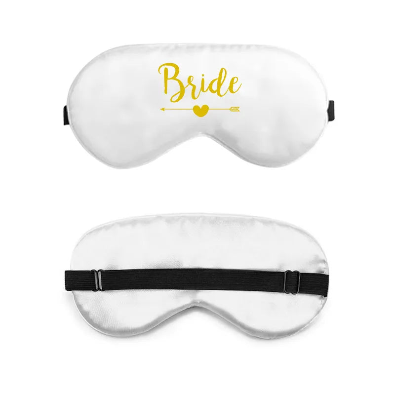 bride and bridesmaid artificial silk eye shield adjustable elastic wedding game bridesmaid gift