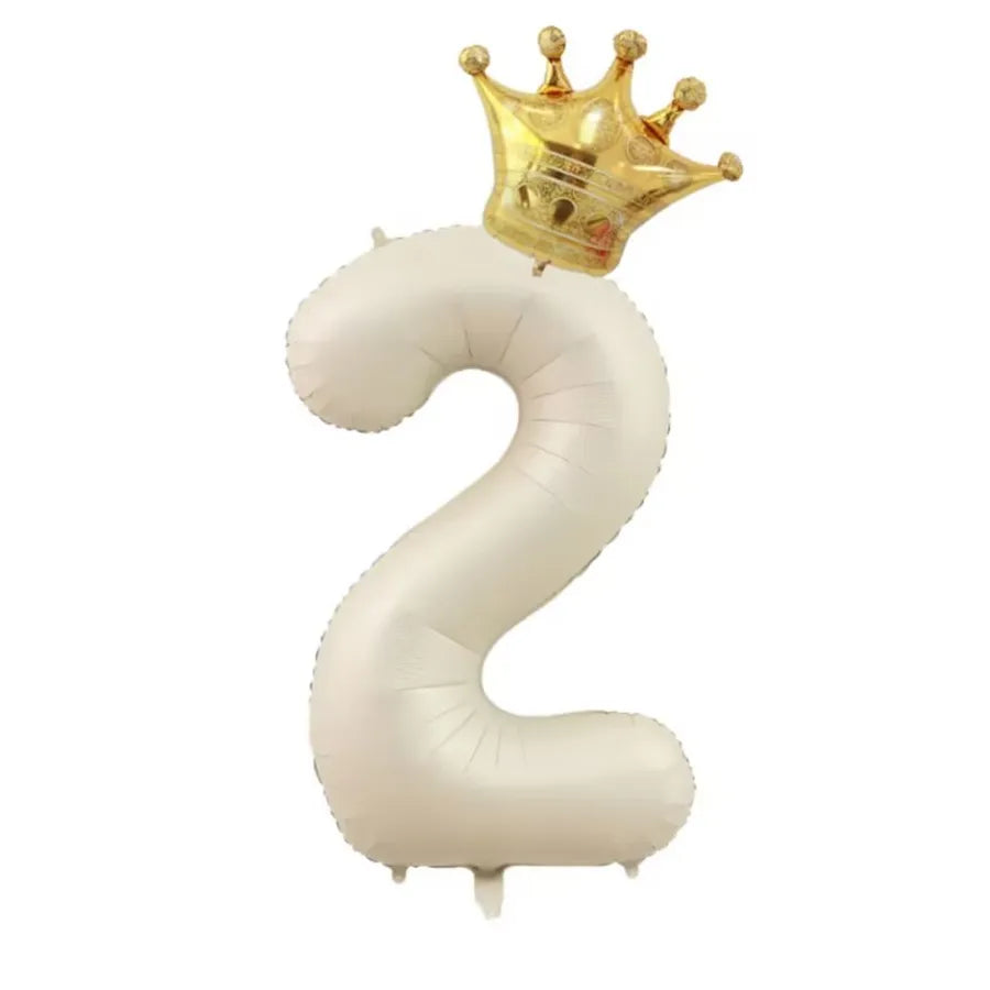 cute sweet number aluminum film birthday balloons
