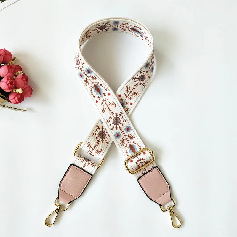 new flower shoulder accessories adjustable shoulder messenger women's bag strap