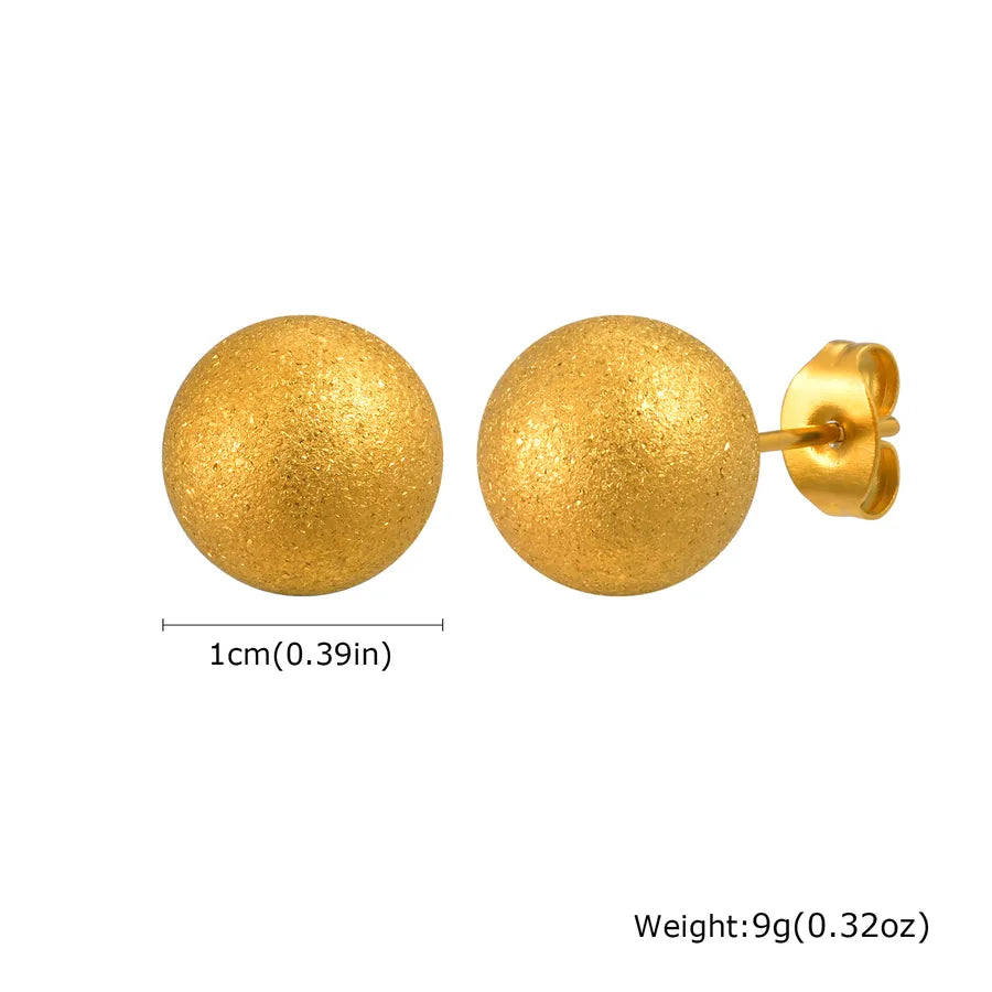 IG Style Casual Simple Style Geometric Plating 201 Stainless Steel Ear Studs