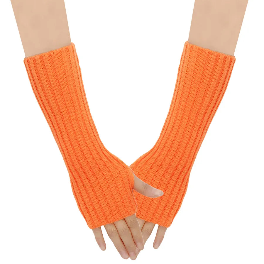 women's modern style solid color gloves 1 pair