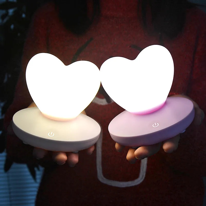 Cute Simple Style Heart Shape PVC Lighting Accessories