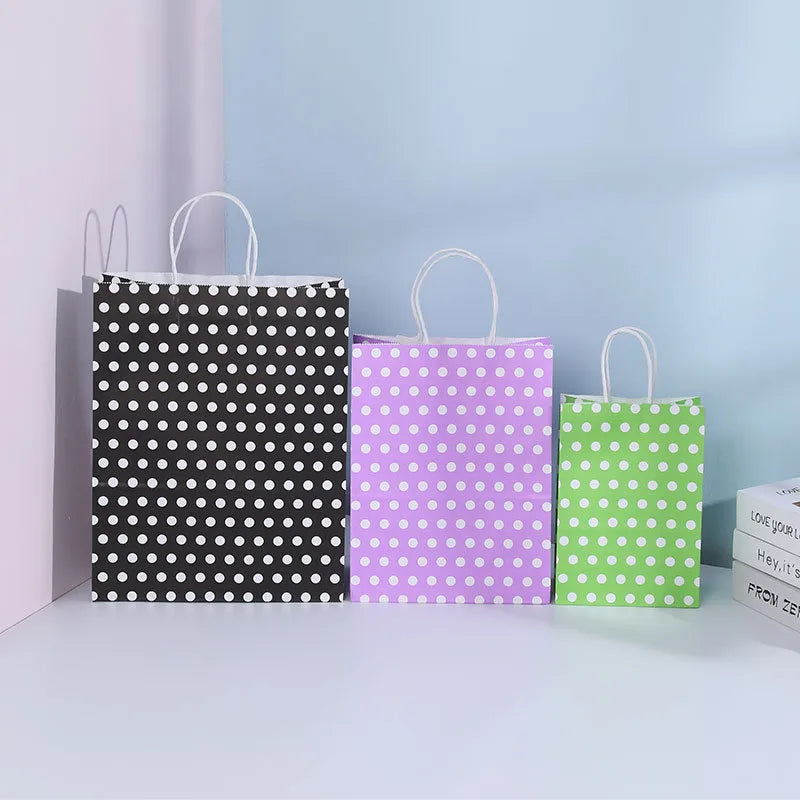 birthday polka dots kraft paper party gift wrapping supplies