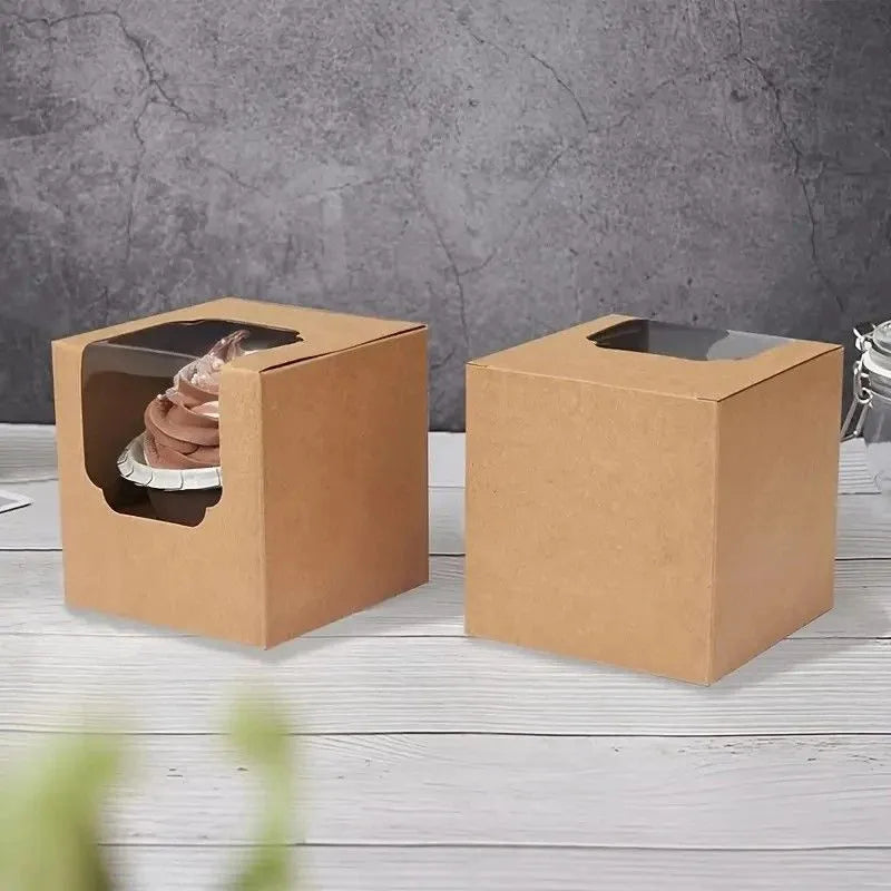 Bakery Packaging Muffin Box Paper Cup Cake Box Egg Tart Box Snowy Bride Packaging Box Cake Packaging Box Western Pastries Dessert