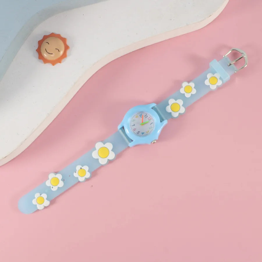 New PVC Color Case Cartoon Children's Quartz Watch Cute Creative Toy Watch Primary School Boys Girls Watch