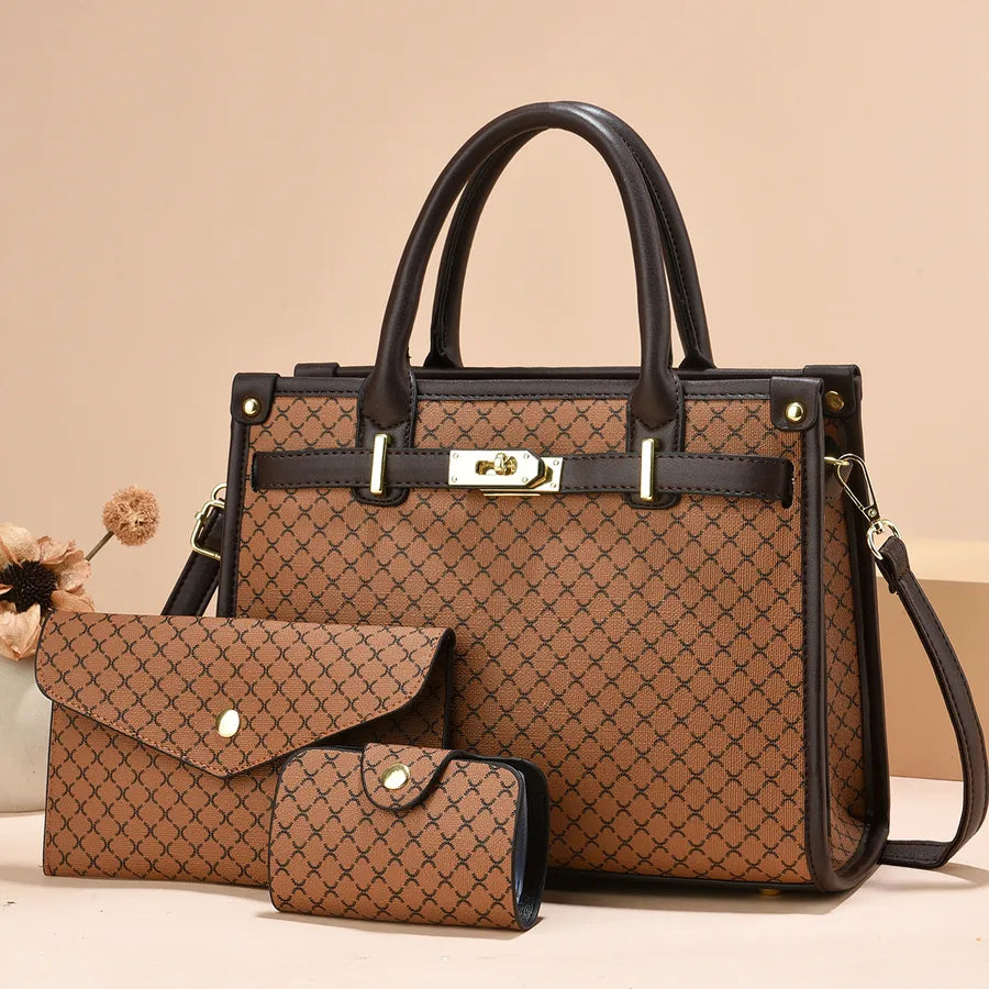 [Women's Bag Wholesale]  New Women's Bag Women's Large Capacity Handbag Middle-aged Mother Shoulder Crossbody Bag