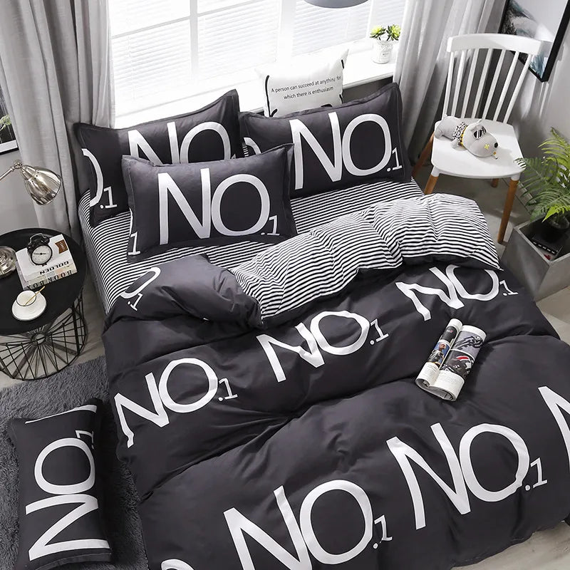 Factory wholesale Aloe cotton four-piece bedding set student dormitory quilt sheet 4-piece one-piece delivery