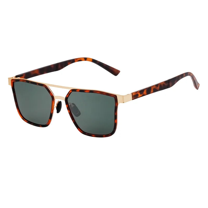 Streetwear Color Block Tac Square Full Frame Men's Sunglasses